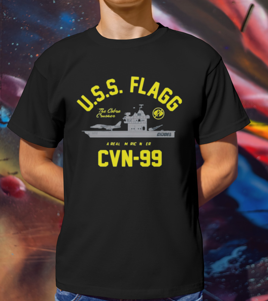 USS Flagg The Cobra Crusher CVN 99 G.I. Joe A Real American Hero T-Shirt