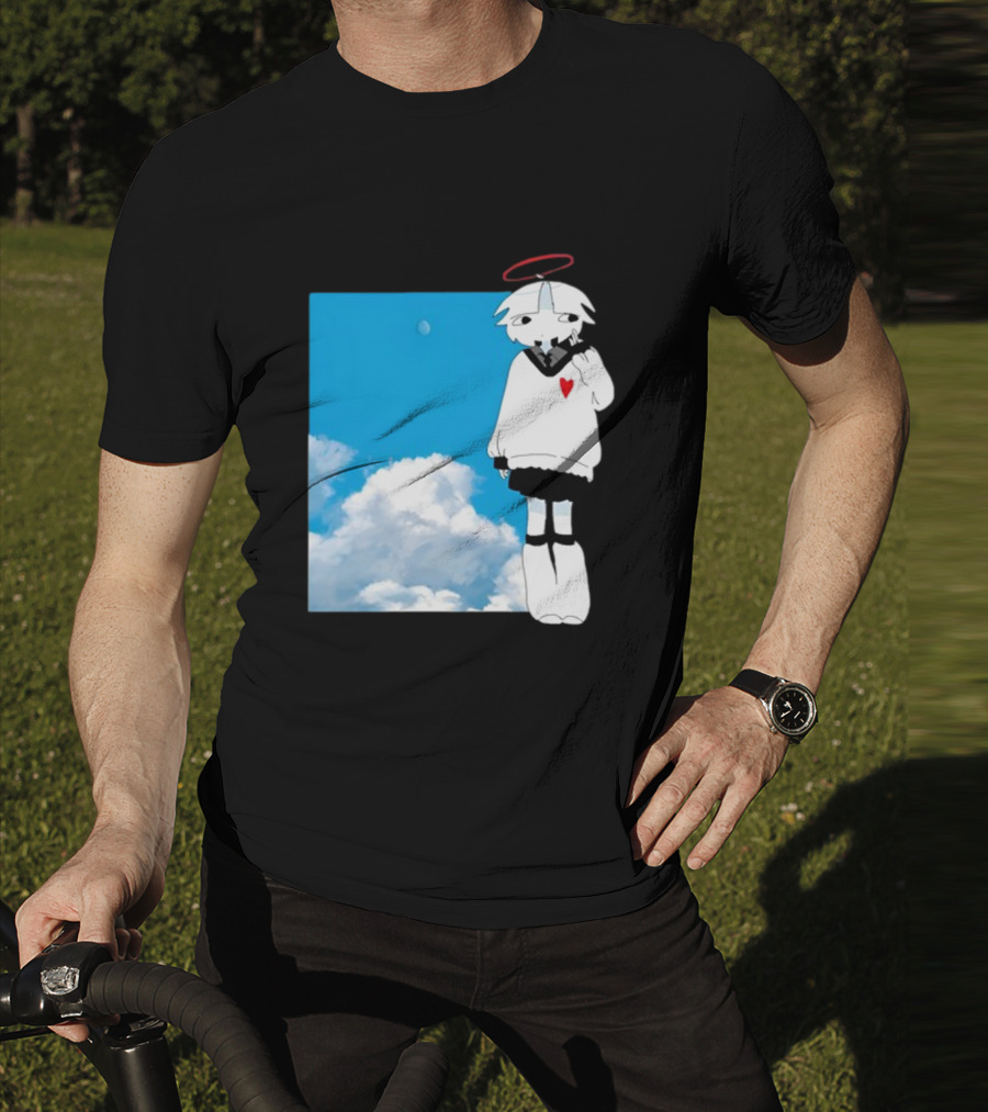 ChewChewer Loving Sky Cute Angel Halo Heart Clouds T-Shirt