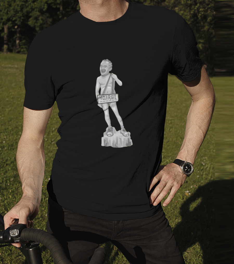 Stu Hoarse Stone Sculpture Statue T-Shirt