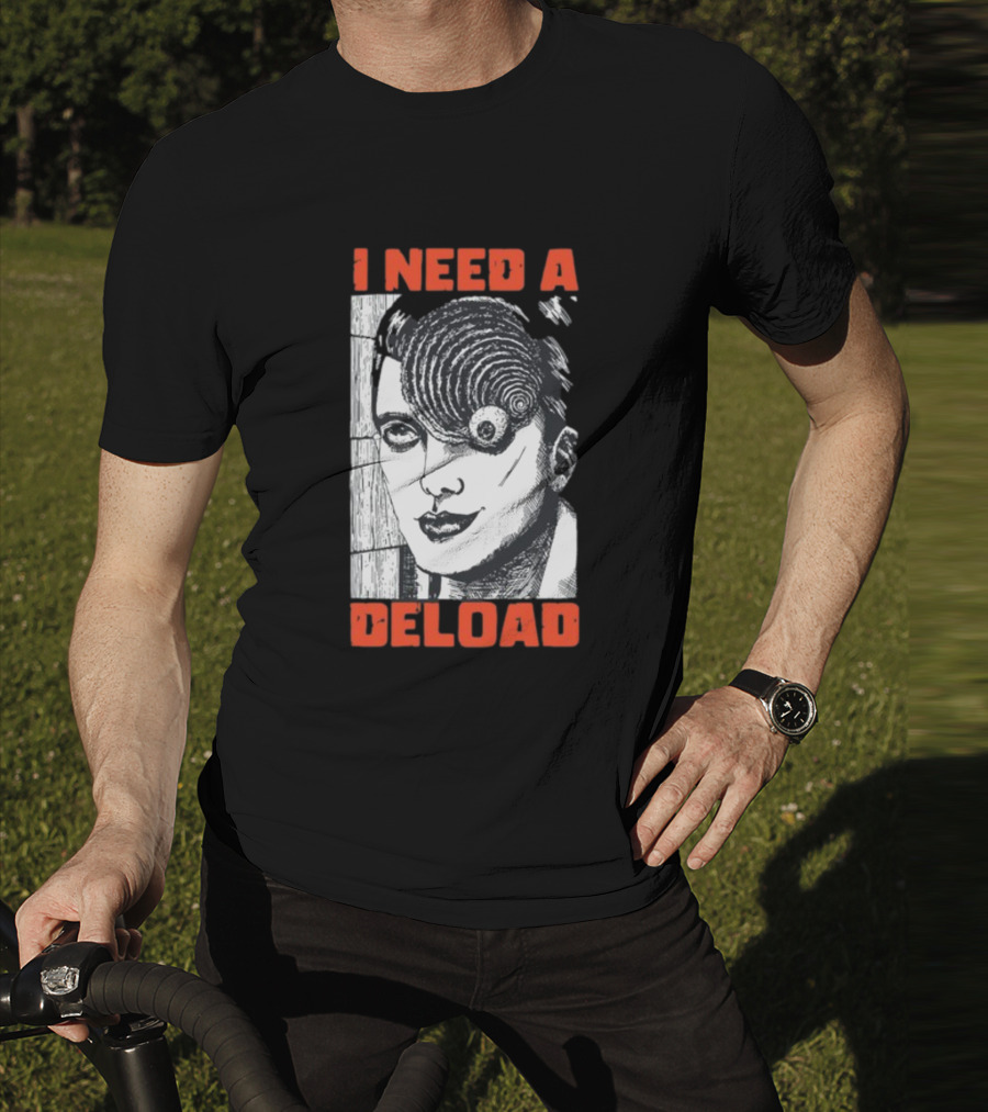 I Need A Deload Spiral Horror Comic T-Shirt