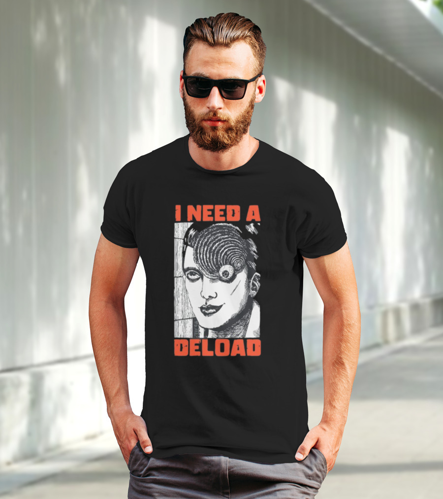 I Need A Deload Spiral Horror Comic T-Shirt