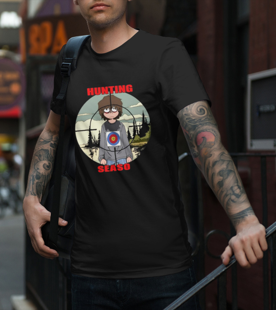 Mr Grill Gangster Hunting Season Crosshair Target Boy T-Shirt