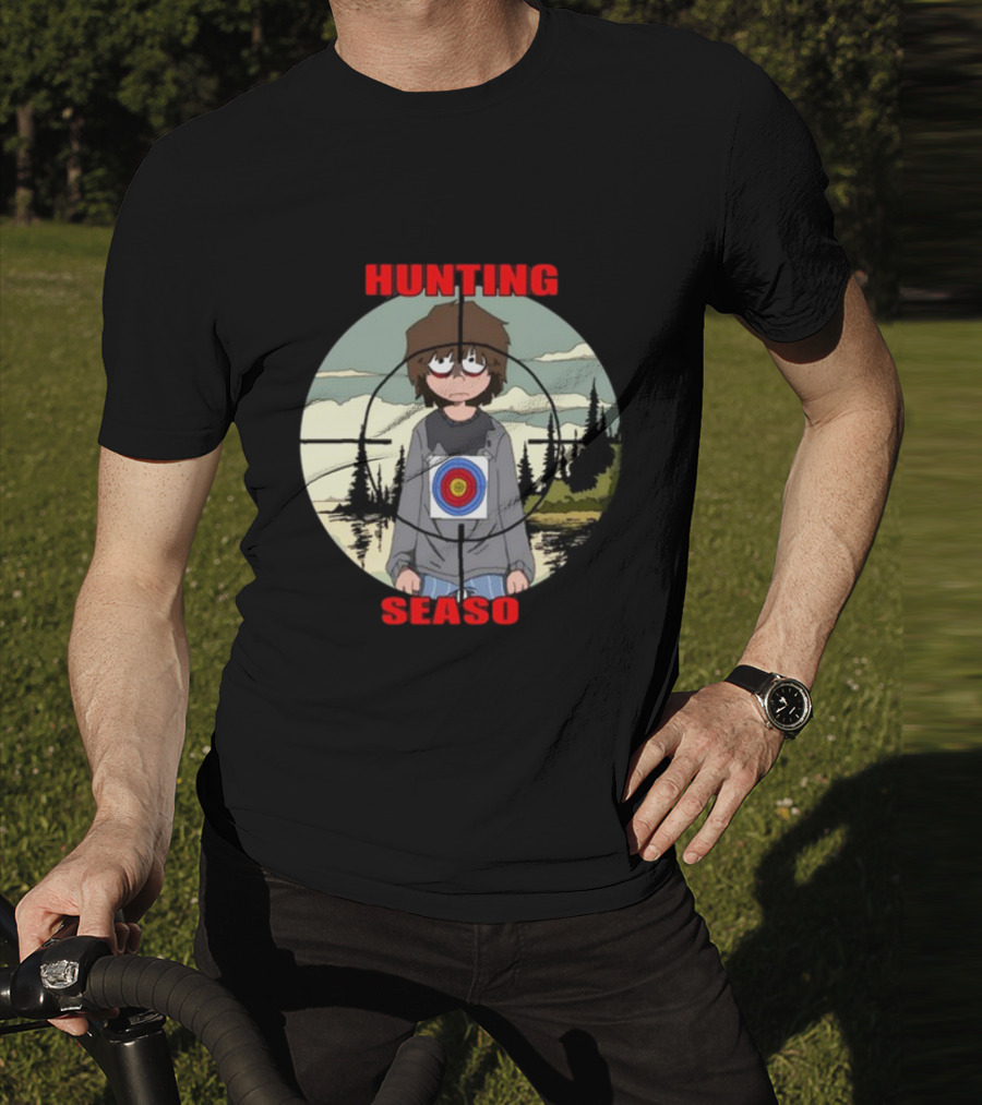 Mr Grill Gangster Hunting Season Crosshair Target Boy T-Shirt