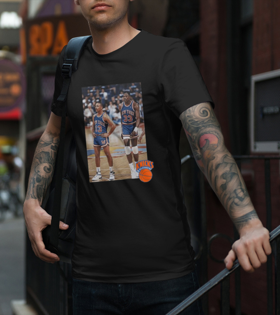 Mitchell And Ness NY Knicks Brunson Camiseta Player Photo Vintage Basketball 13 33 T-Shirt
