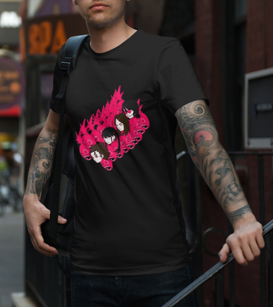 Concert Exclusive Jun Inagawa Pink Monster Characters T-Shirt