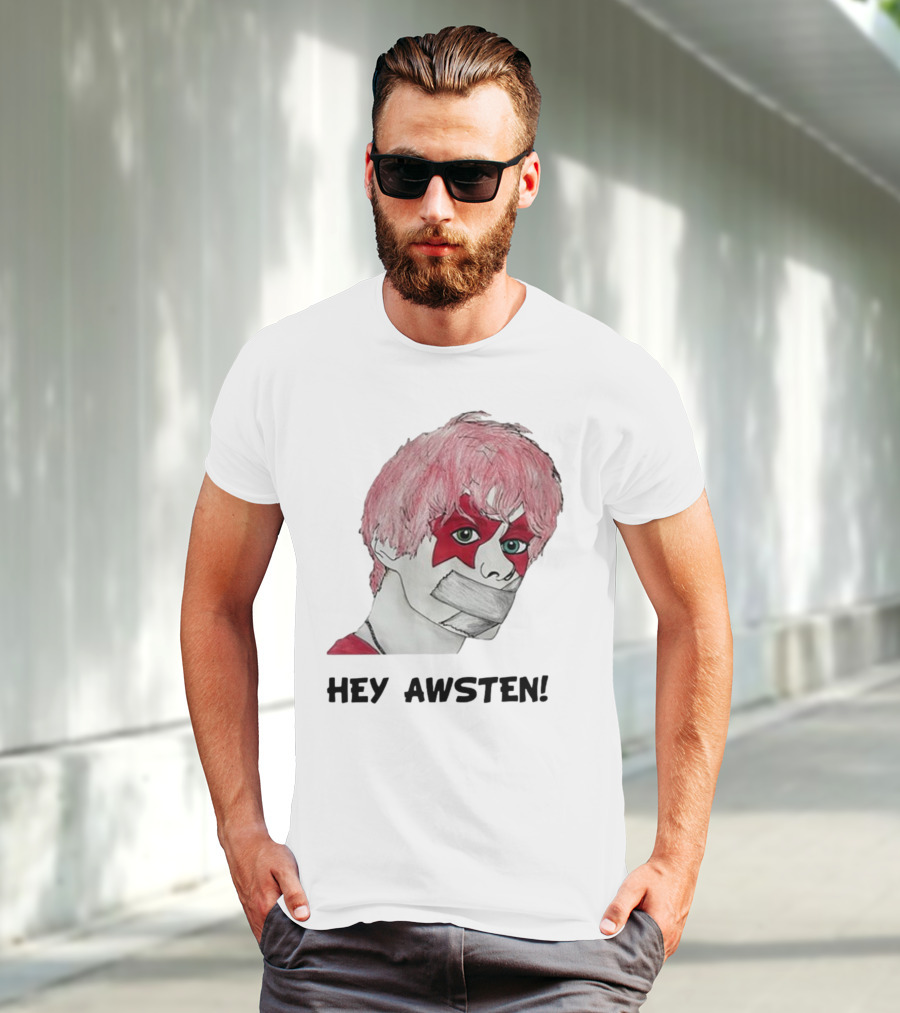 Hey Awsten Are You Gonna Play Sneaking Out Of Heaven Masked Punk T-Shirt