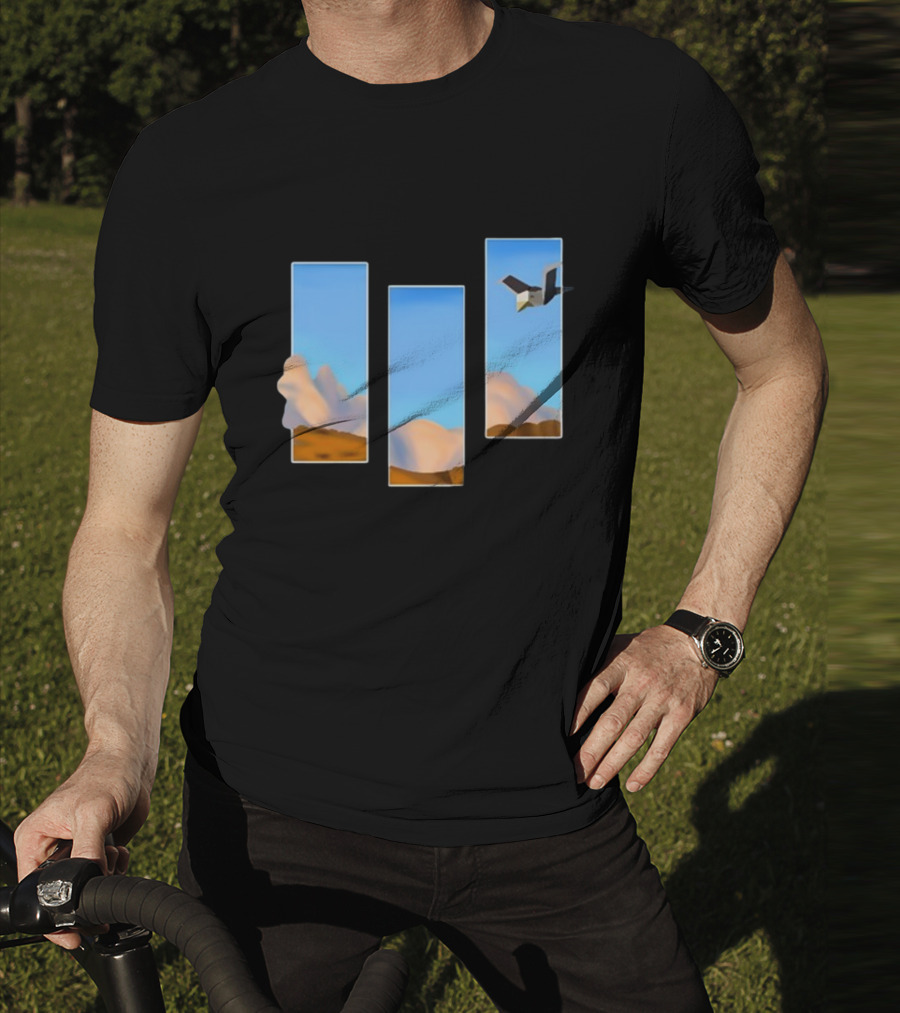 Rae Abroadwaybug Lovejoy Pebble Brain Ep Fanmade Sky And Clouds With Bird T-Shirt