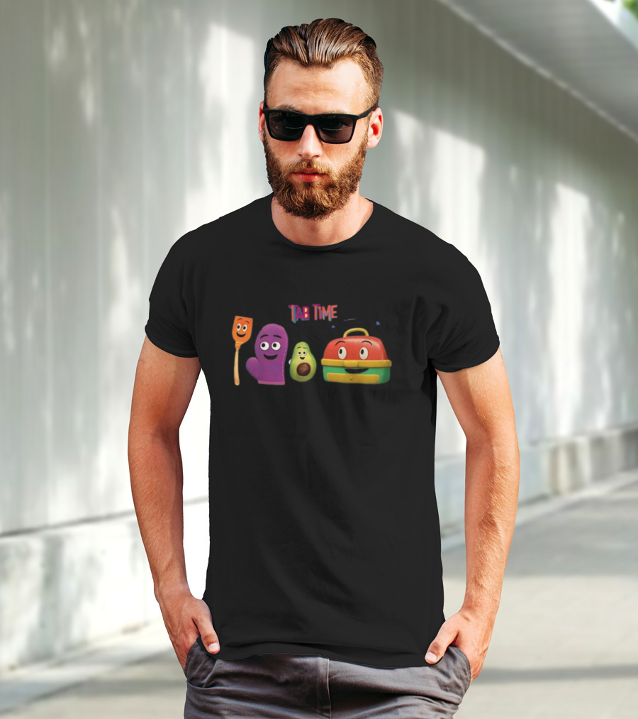 Tab Time Pals Colorful Kitchen Friends T-Shirt