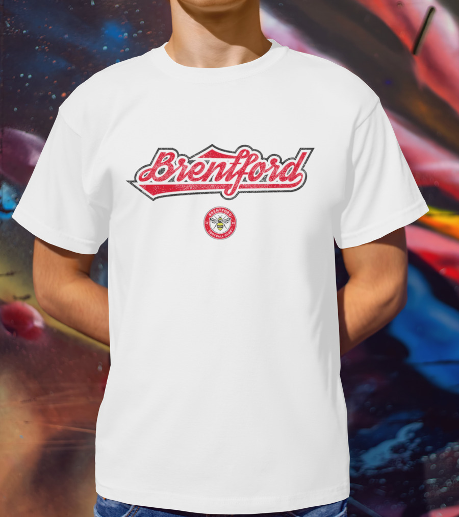 Brentford FC Football Club 1863 Script Slub T-Shirt