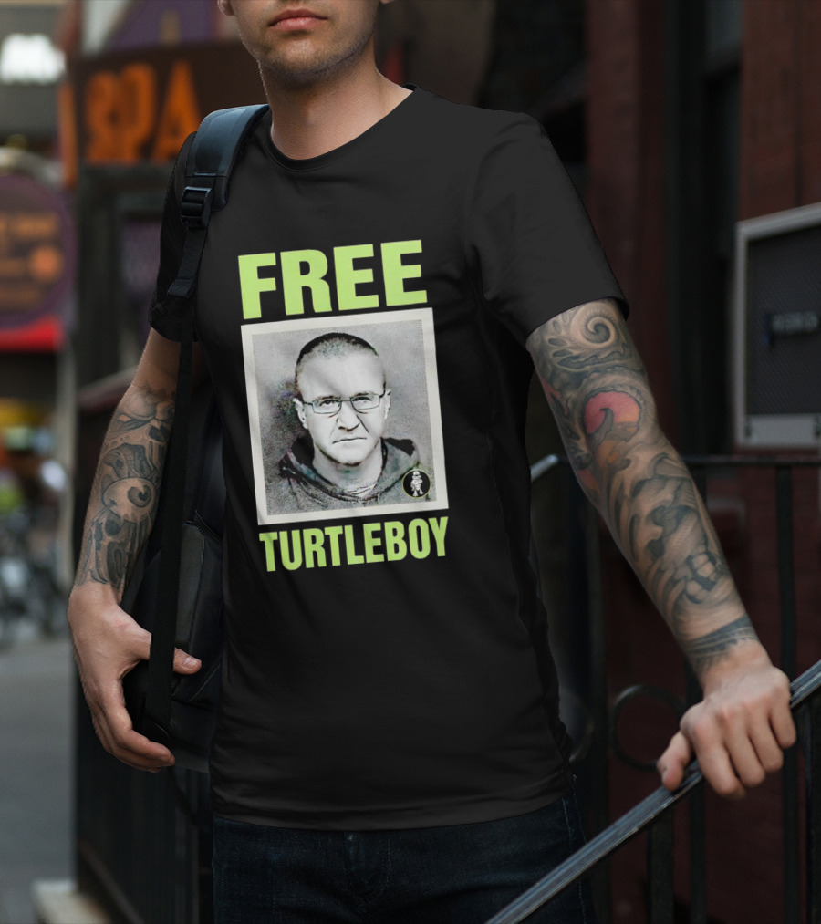 Free Turtleboy Mugshot T-Shirt