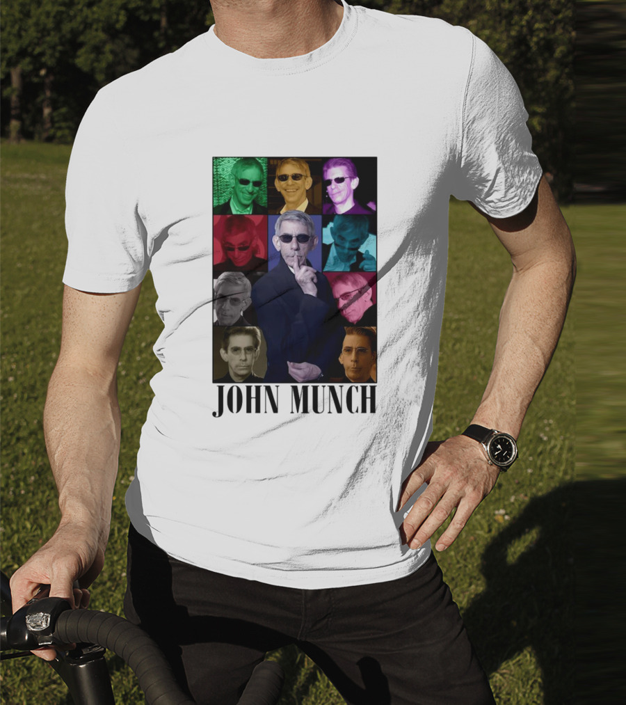 John Munch Multicolor Photo Collage T-Shirt