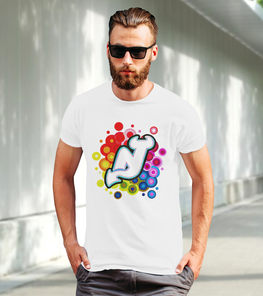 New Jersey Devils Rainbow T-Shirt