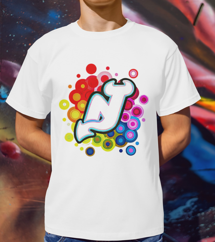 New Jersey Devils Rainbow T-Shirt
