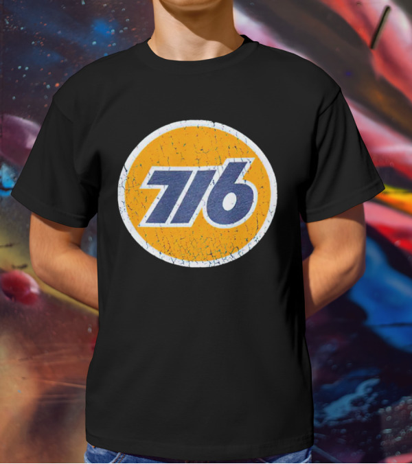 Pumped Up 716 Retro Sports Number Circle T-Shirt