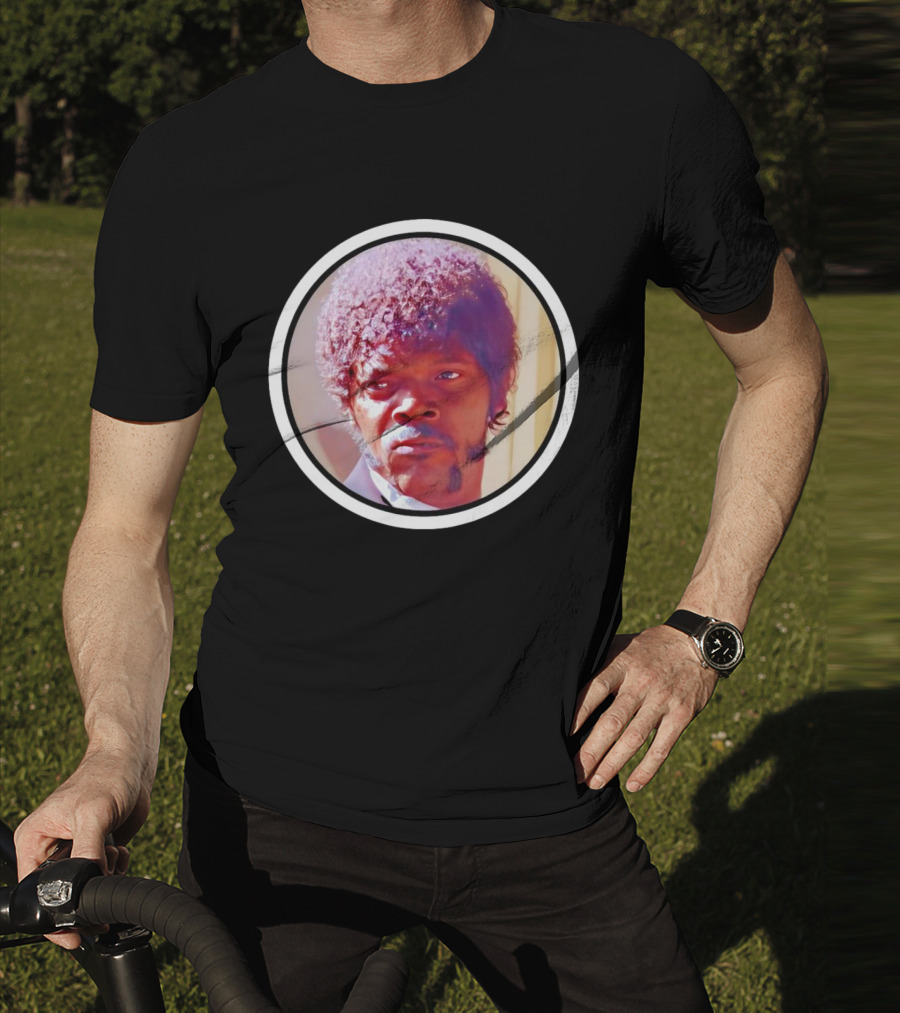 Jules Winnfield Iconic Look Pulp Fiction Samuel L Jackson Photo T-Shirt