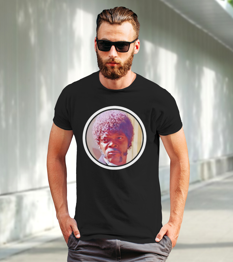 Jules Winnfield Iconic Look Pulp Fiction Samuel L Jackson Photo T-Shirt