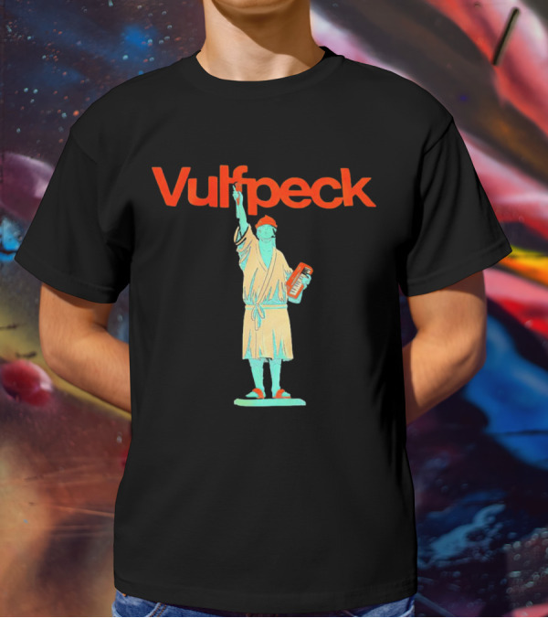 Vulfpeck Statue Of Liberty With Keyboard And Red Hat T-Shirt