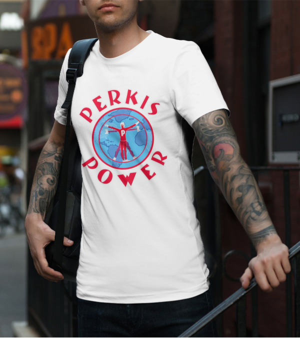Perkis Power Global Fitness Vitruvian Workout T-Shirt