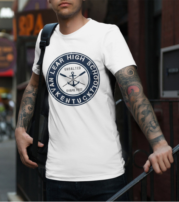 Van Lear High School Kentucky Unsalted Shark Free Anchor And Paddles T-Shirt