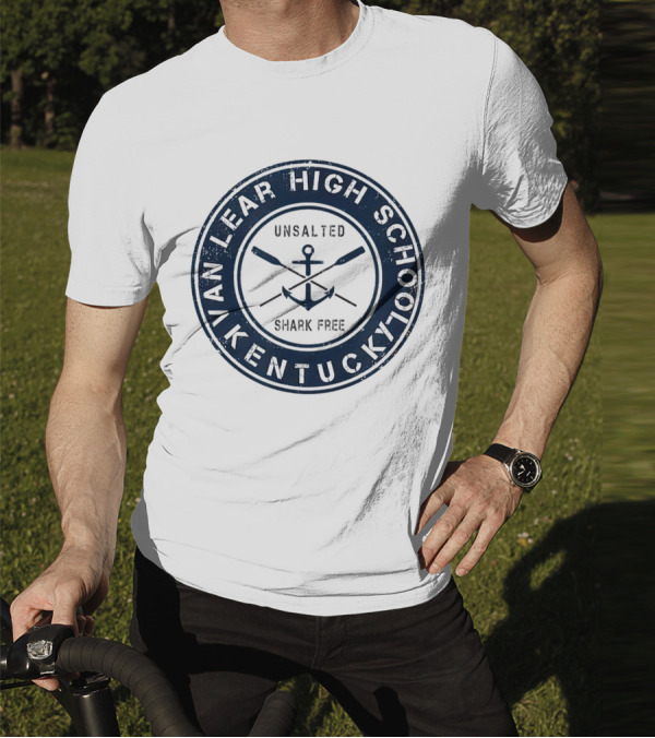 Van Lear High School Kentucky Unsalted Shark Free Anchor And Paddles T-Shirt