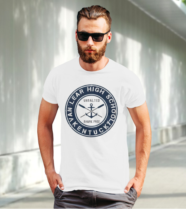 Van Lear High School Kentucky Unsalted Shark Free Anchor And Paddles T-Shirt