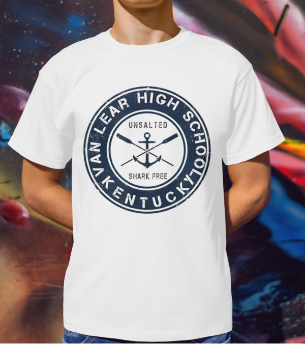 Van Lear High School Kentucky Unsalted Shark Free Anchor And Paddles T-Shirt