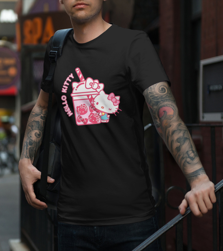 Hello Kitty Bubble Tea Drink Cute T-Shirt