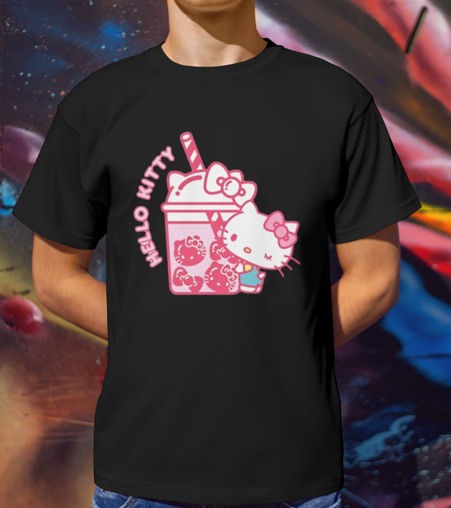 Hello Kitty Bubble Tea Drink Cute T-Shirt