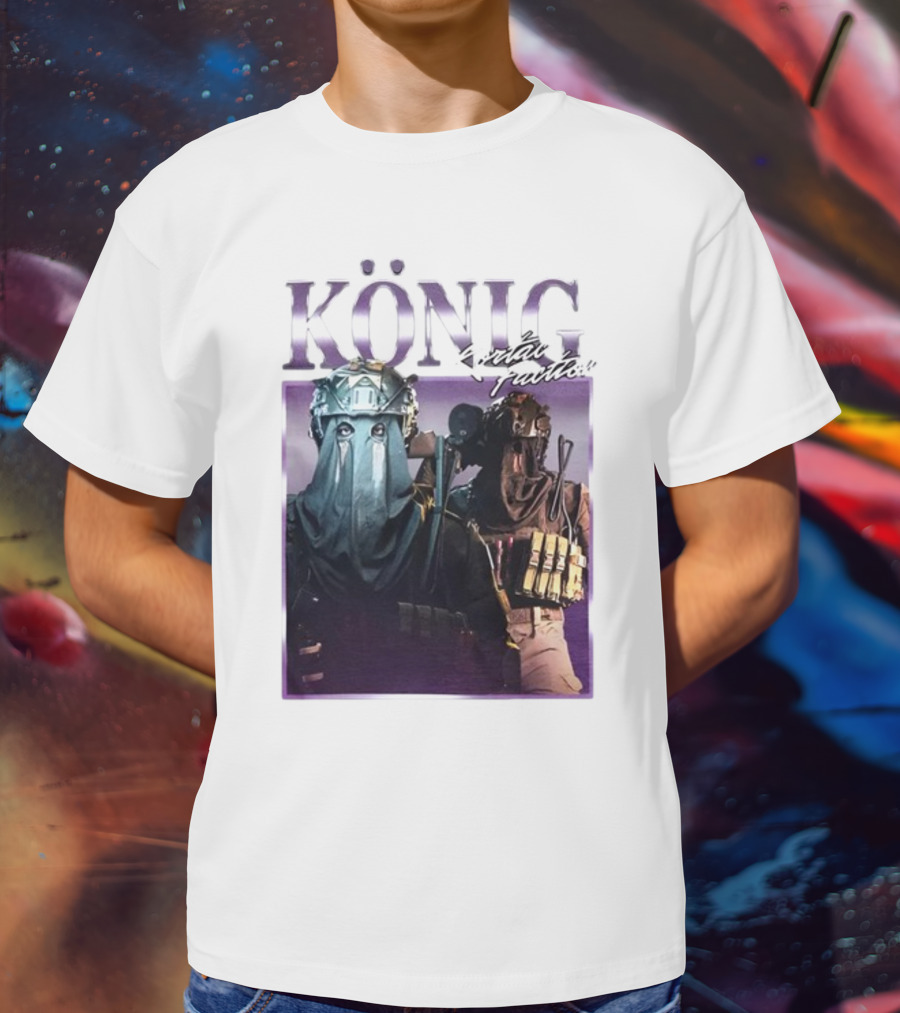 König Kortac Faction Masked Figures With Tactical Gear T-Shirt