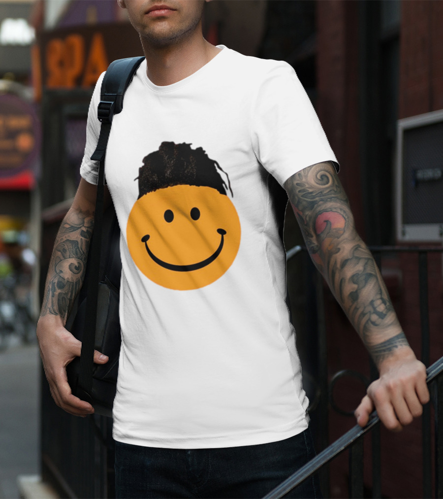 Smiling Face Have A Nice Game Emoji With Hair T-Shirt
