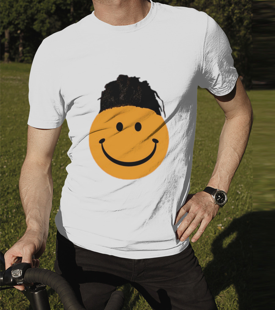Smiling Face Have A Nice Game Emoji With Hair T-Shirt
