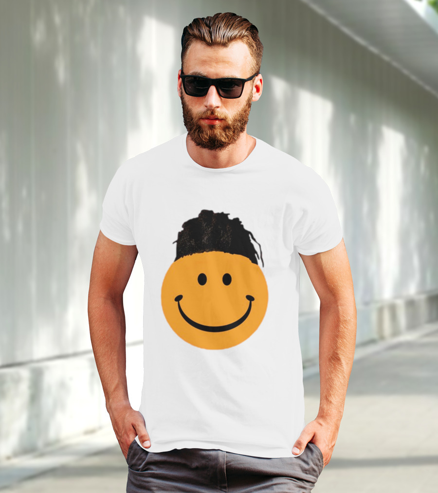 Smiling Face Have A Nice Game Emoji With Hair T-Shirt