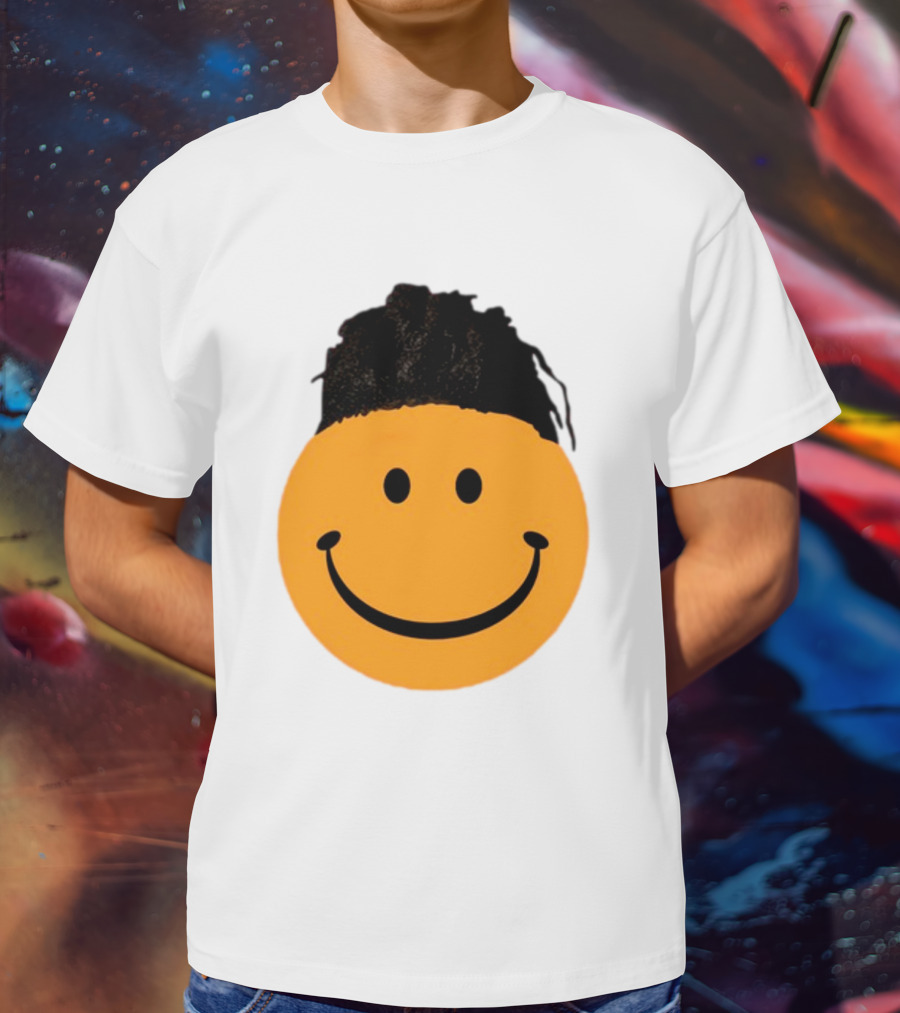 Smiling Face Have A Nice Game Emoji With Hair T-Shirt
