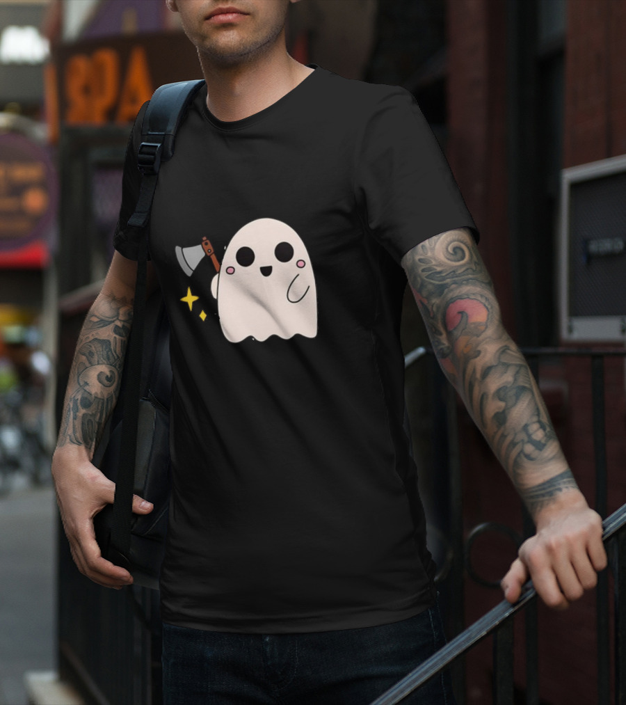 Your Face Pisses Me Off Ghost With Axe T-Shirt