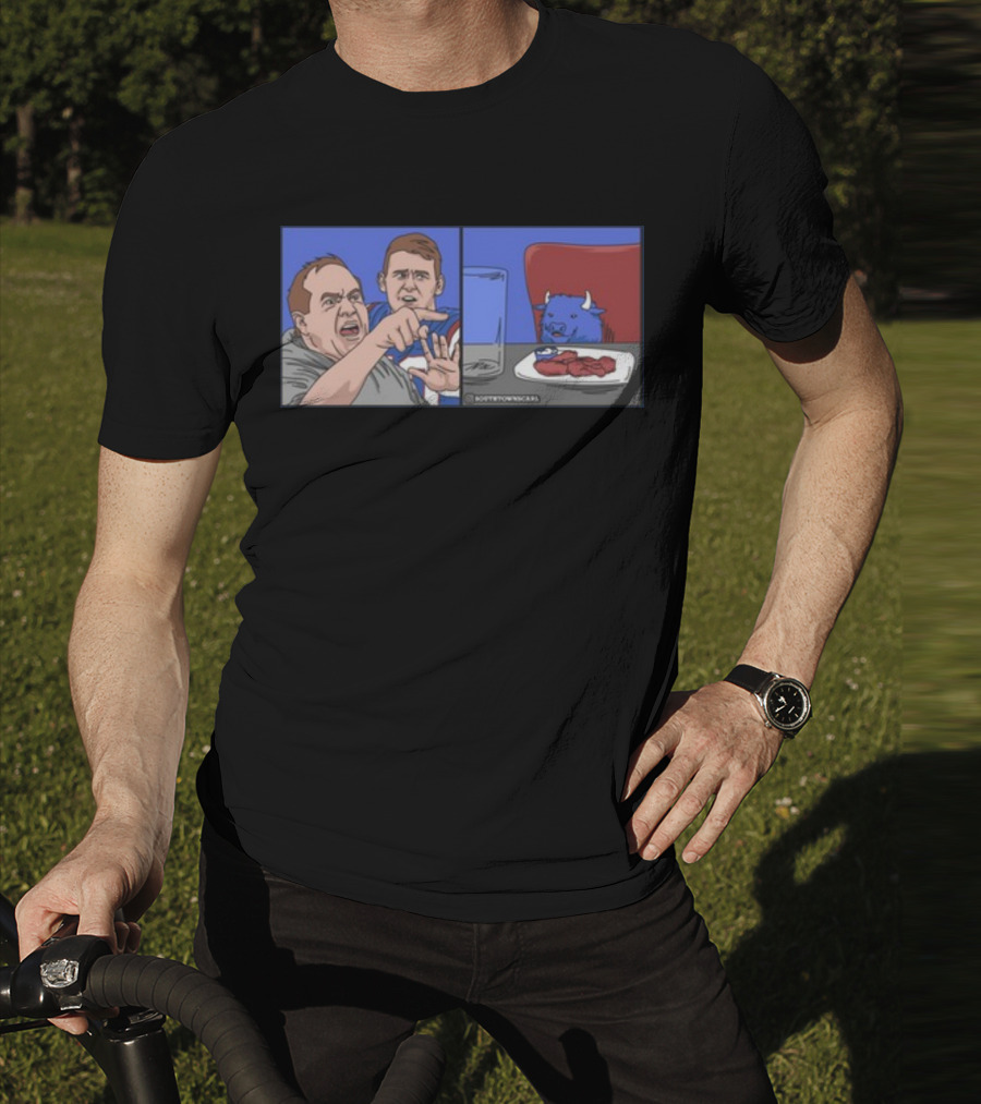 Sophtowncarl Angry Man Shouting At Blue Cat Meme T-Shirt