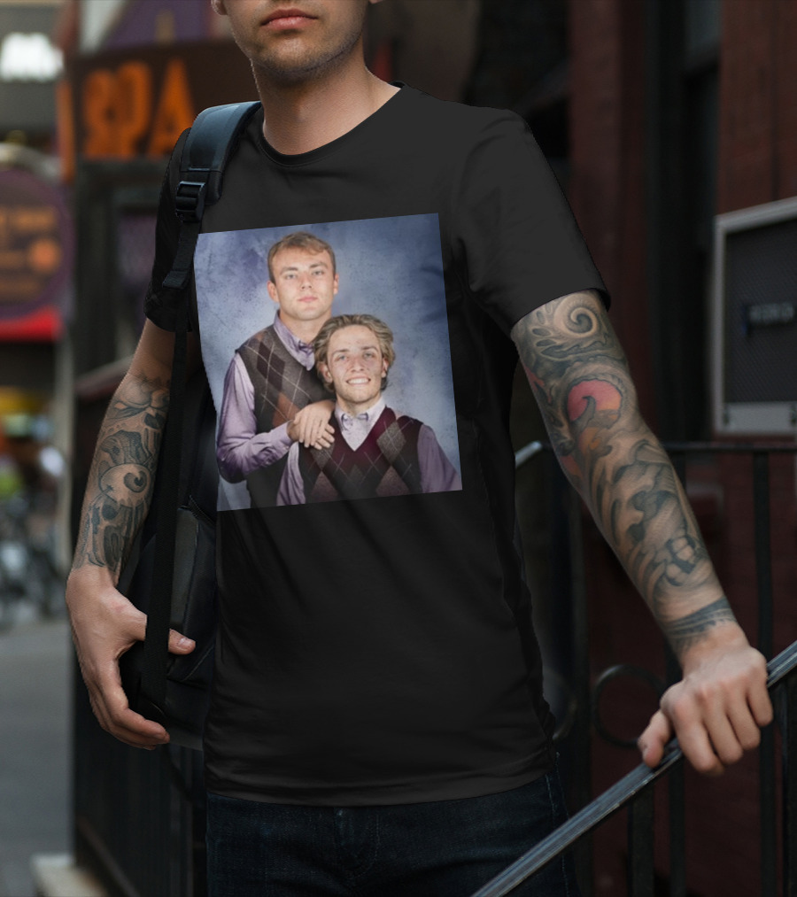 Carson Beck Brock Bowers Step Brothers Comedy Portrait T-Shirt
