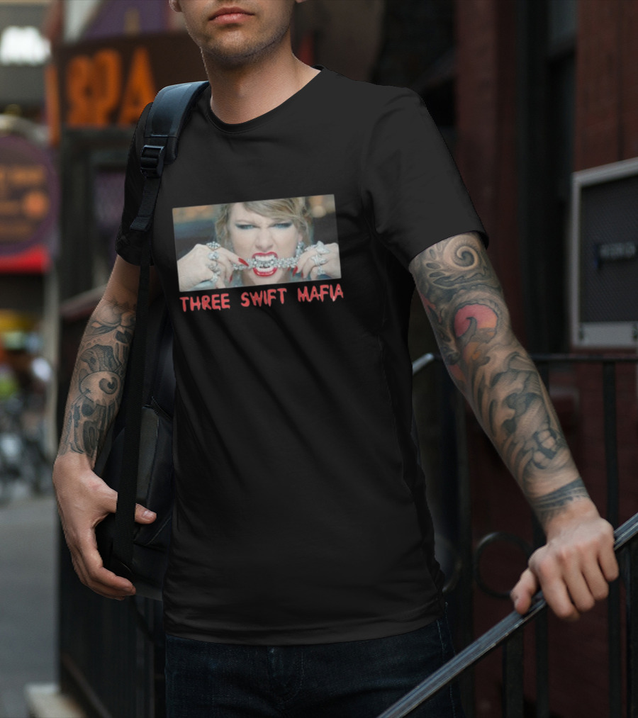 Dirtycottonmemphis Three Swift Mafia Bold Jewelry Image T-Shirt