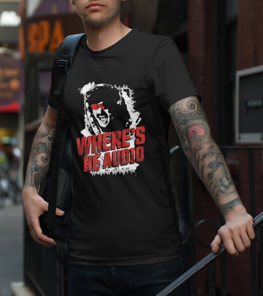 Dr Disrespect Where's He Audio T-Shirt