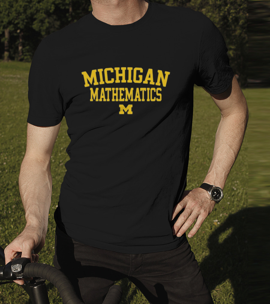 Mden Michigan Mathematics Logo University Of Michigan T-Shirt