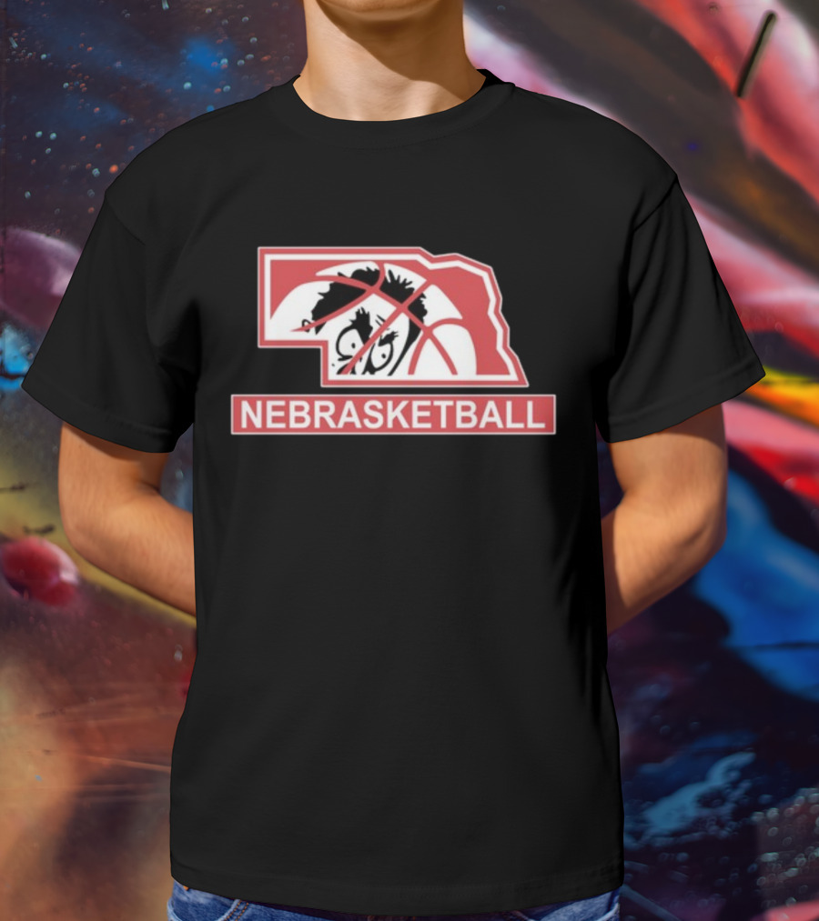 Nebraska Basketball Nebrasketball Lincoln State Mascot T-Shirt