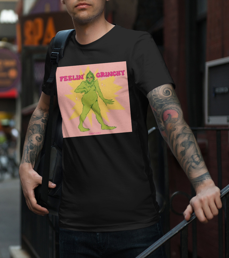 Feelin’ Grinchy Tragicgirls Retro Green Character T-Shirt
