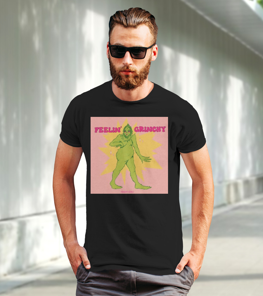 Feelin’ Grinchy Tragicgirls Retro Green Character T-Shirt