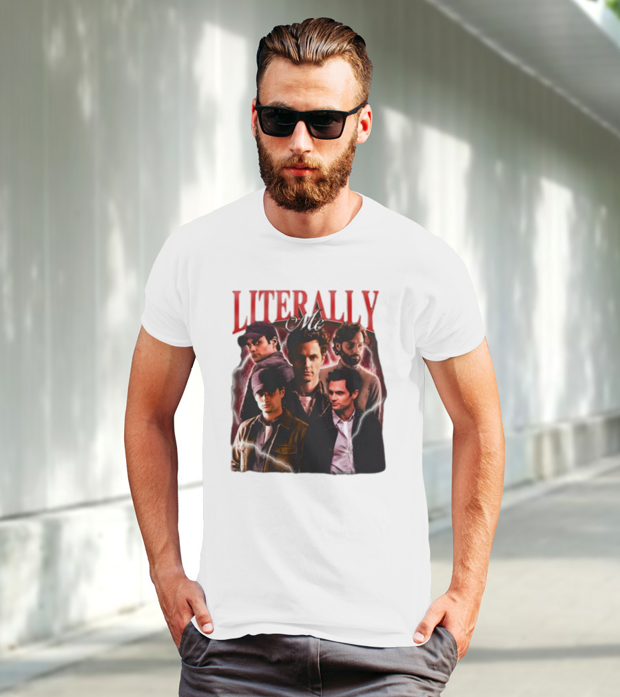 Notsafeforwear Joe Goldberg Literally Me Collage T-Shirt