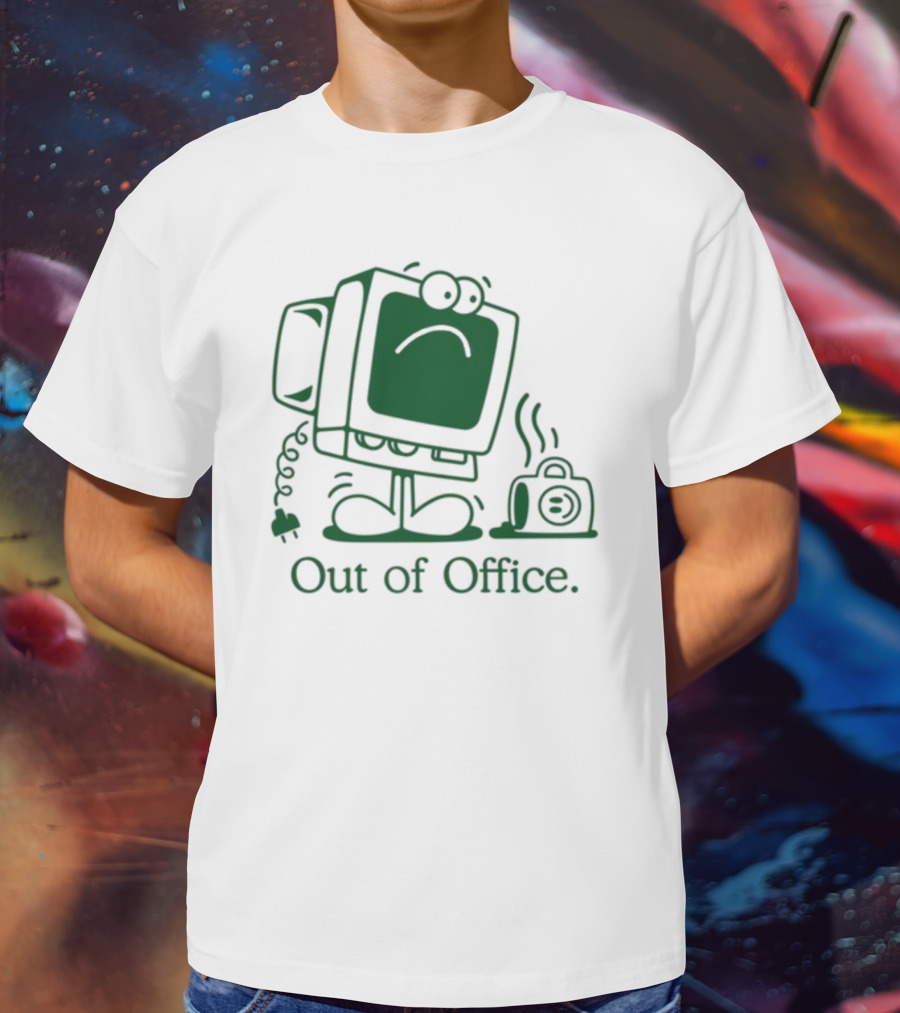 José Pablo Classic Computer Sad Face Out Of Office T-Shirt