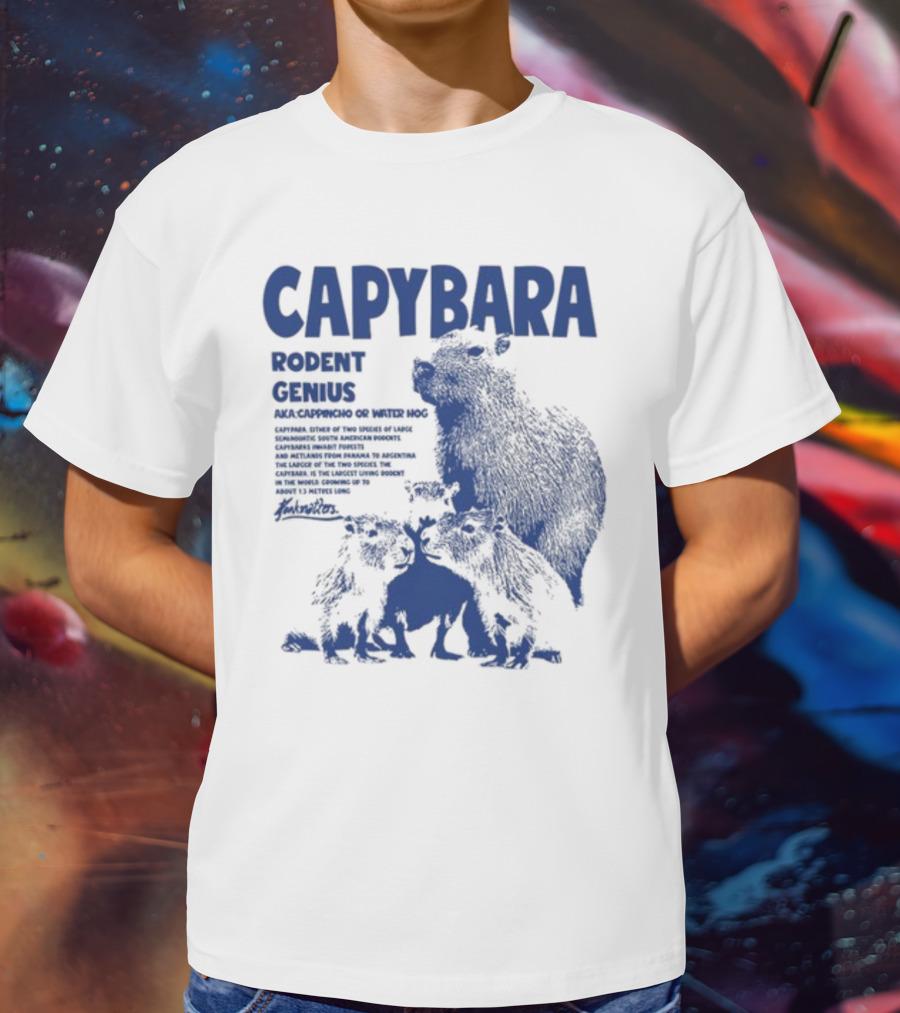 CAPYBARA Rodent Genius Aka Cappincho Or Water Hog T-Shirt