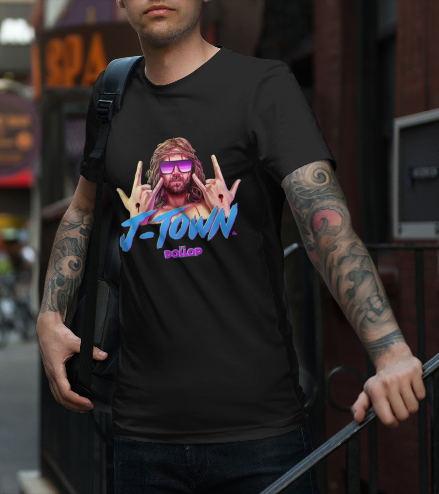J Town The Dollop Retro Style Graphic By Jamesfosdike T-Shirt