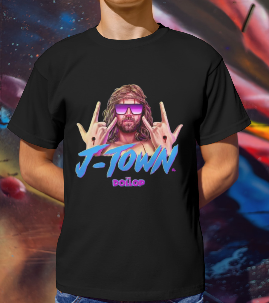 J Town The Dollop Retro Style Graphic By Jamesfosdike T-Shirt