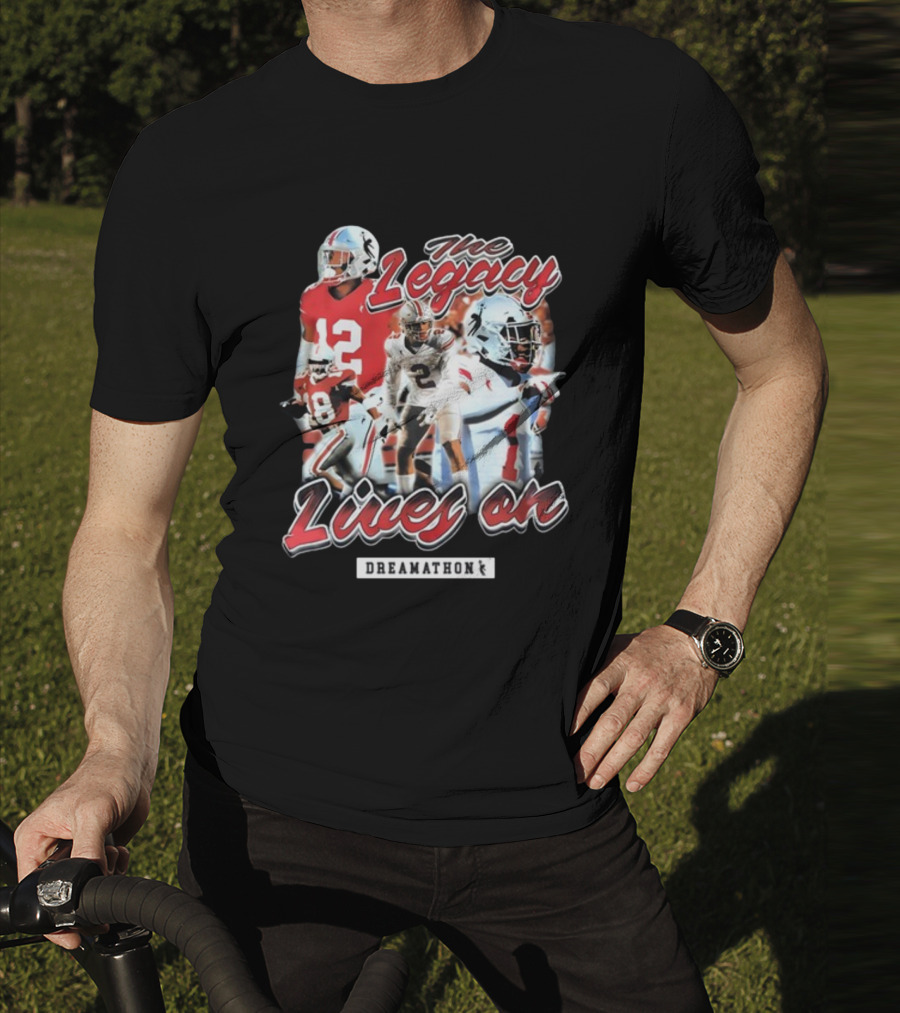Dreamathon The Legacy Lives On Football Players T-Shirt