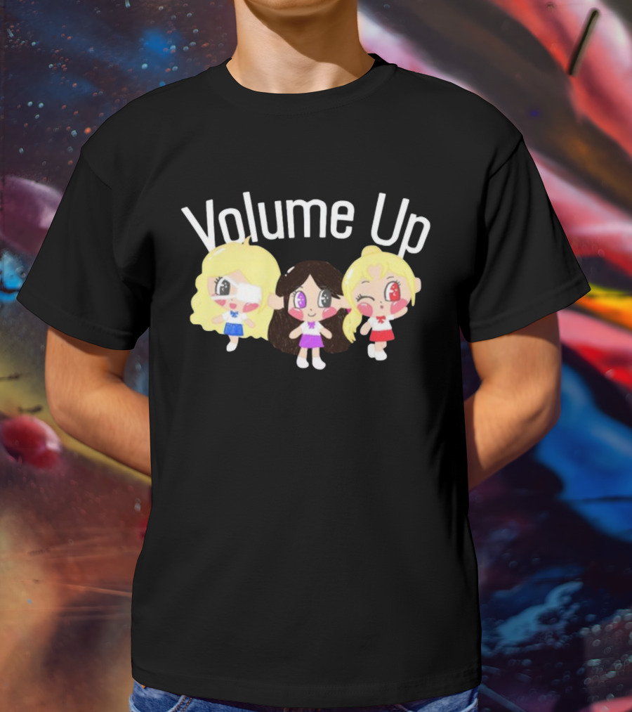 Volume Up Cute Cartoon Trio T-Shirt