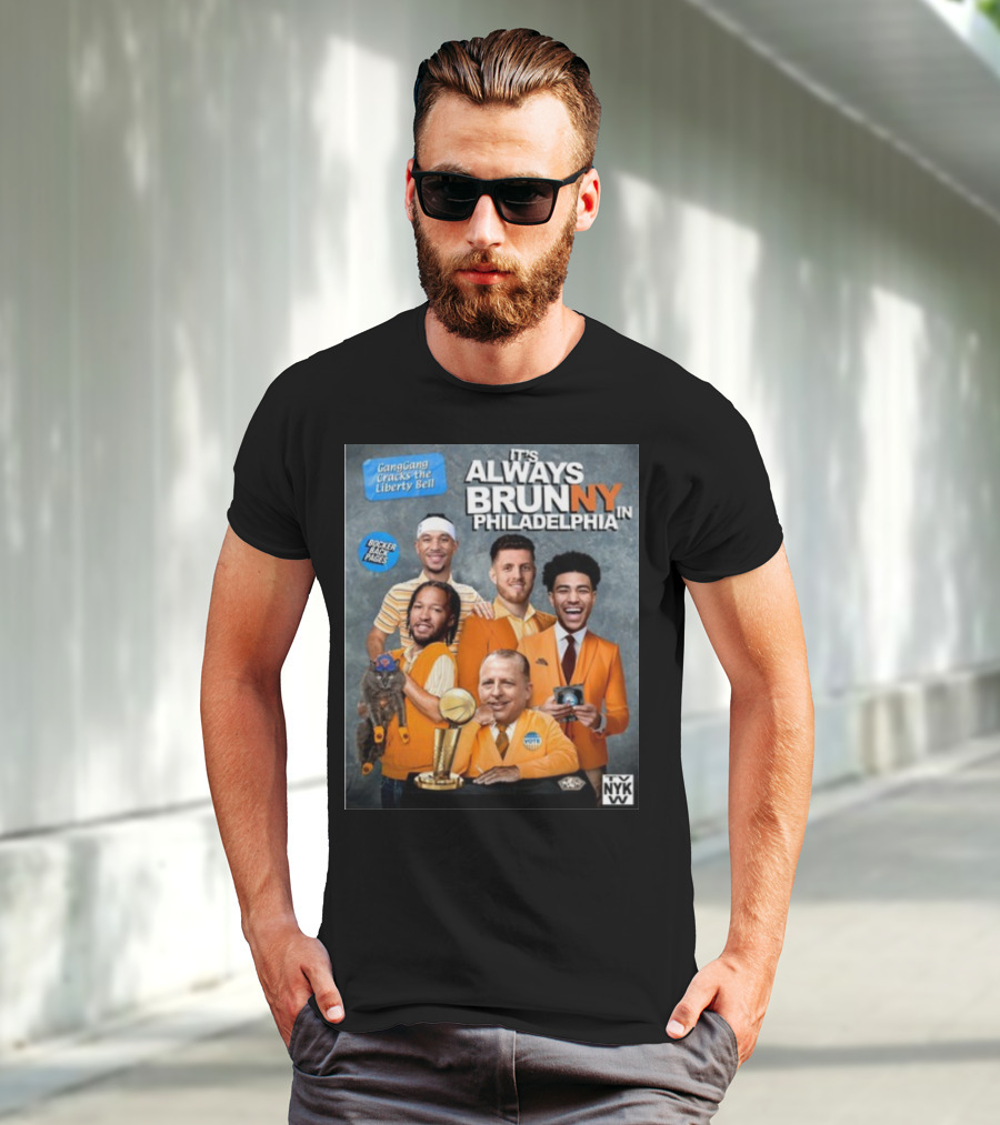 GangGang Cracks The Liberty Bell It's Always Brunny In Philadelphia NYK VB Bocker Back Pages T-Shirt